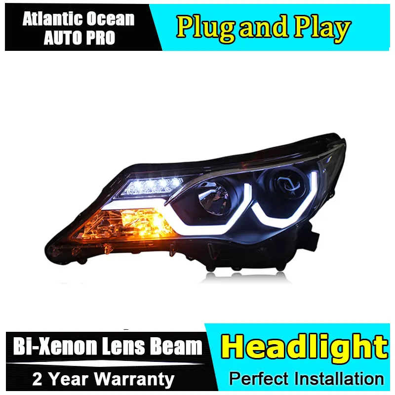  car styling LED Head Lamp for Toyota RAV4 led headlight 2013 2014 2015 for RAV-4 drl H7 hid Bi-Xeno - 32844992989