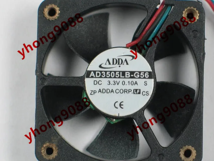 Охлаждающий вентилятор для сервера ADDA AD3505LB G56 DC 3 В 0.10A 35x35x10 мм|square fan|server fan3.3v fan |