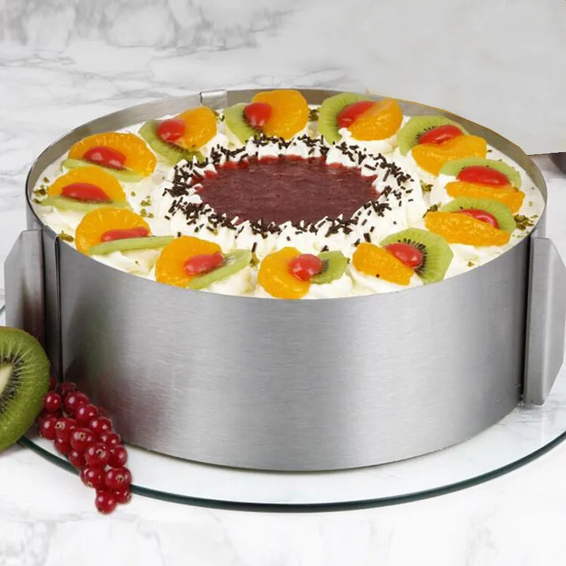Retractable Stainless Steel 1 Pc Circle Mousse Ring Baking Tool Cake Mould Mold