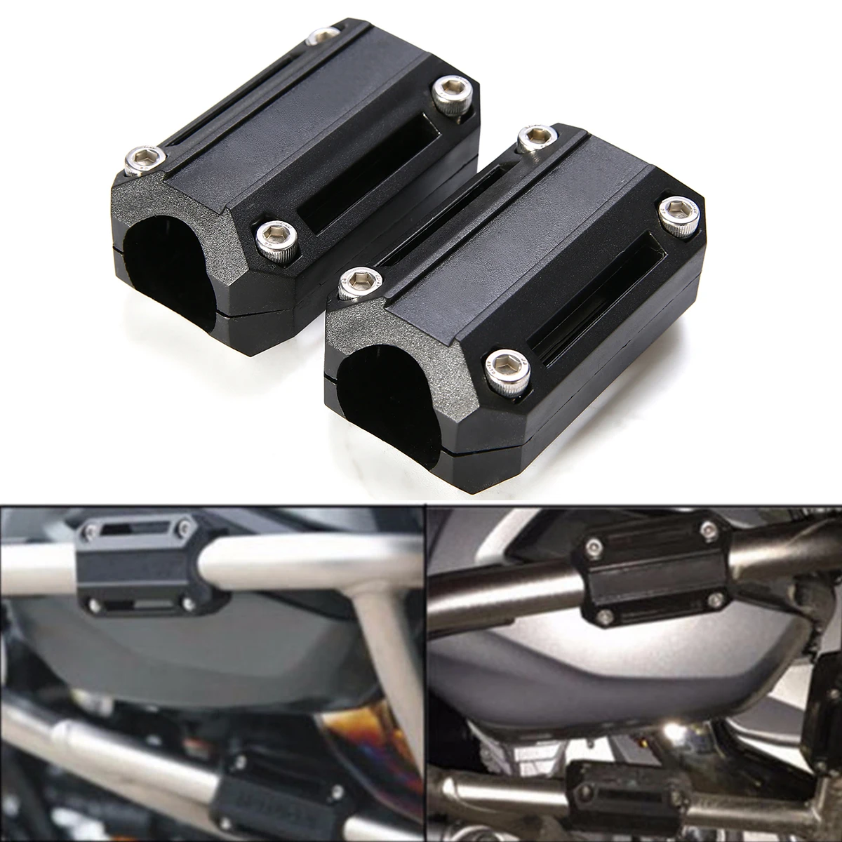 1 Set Motorcycle Bumper Protection Blocks Engine Guard Bumper Protector Decorative Block For BMW R1200GS