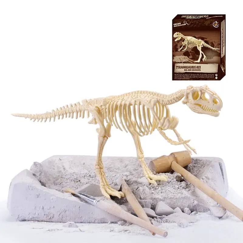 Имитационная модель динозавра для раскопок, может собрать каркасная модель динозавра, детские развивающие игрушки - Цвет: A