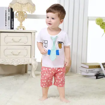 

Newborn Lovely Infant 2pcs Baby Boy Clothing Set 100% Cotton Baby Boy Cloting 2020 Summer Toddler Baby Clothes SBS164002