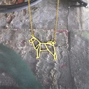 

hollow cute animal Akita dog Pendant choker Necklace Pet for Women girls pretty Christmas birthday Gift