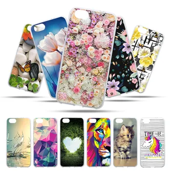 

Bolomboy Painted Case For ZTE Blade A6 Lite Case Silicone Soft TPU Cases For ZTE A6 Lite A0622 Cover Wildflowers Animal Bags