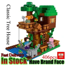 LEPIN My world 406pcs Classic Tree House LegoINGly Minecraft Model Figures Building Blocks Bricks Kids Toys