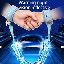 360 градусов вращающийся детский анти-потерянный браслет детский ремень безопасности веревка прогулочный поводок ручной ремень для детей ясельного возраста O3