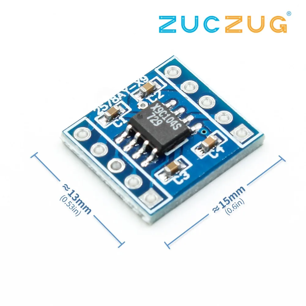 1 шт. Новое поступление X9C104 цифровой потенциометр Модуль платы