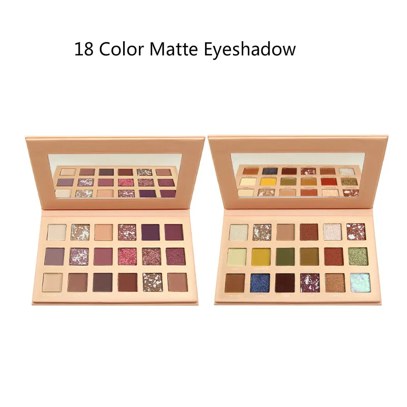 

18 Color Desert Rose Matte Eye Shadow Disc Waterproof Easy to Wear Student Beginner Beauty Makeup Matte Pearlescent Eye Shadow