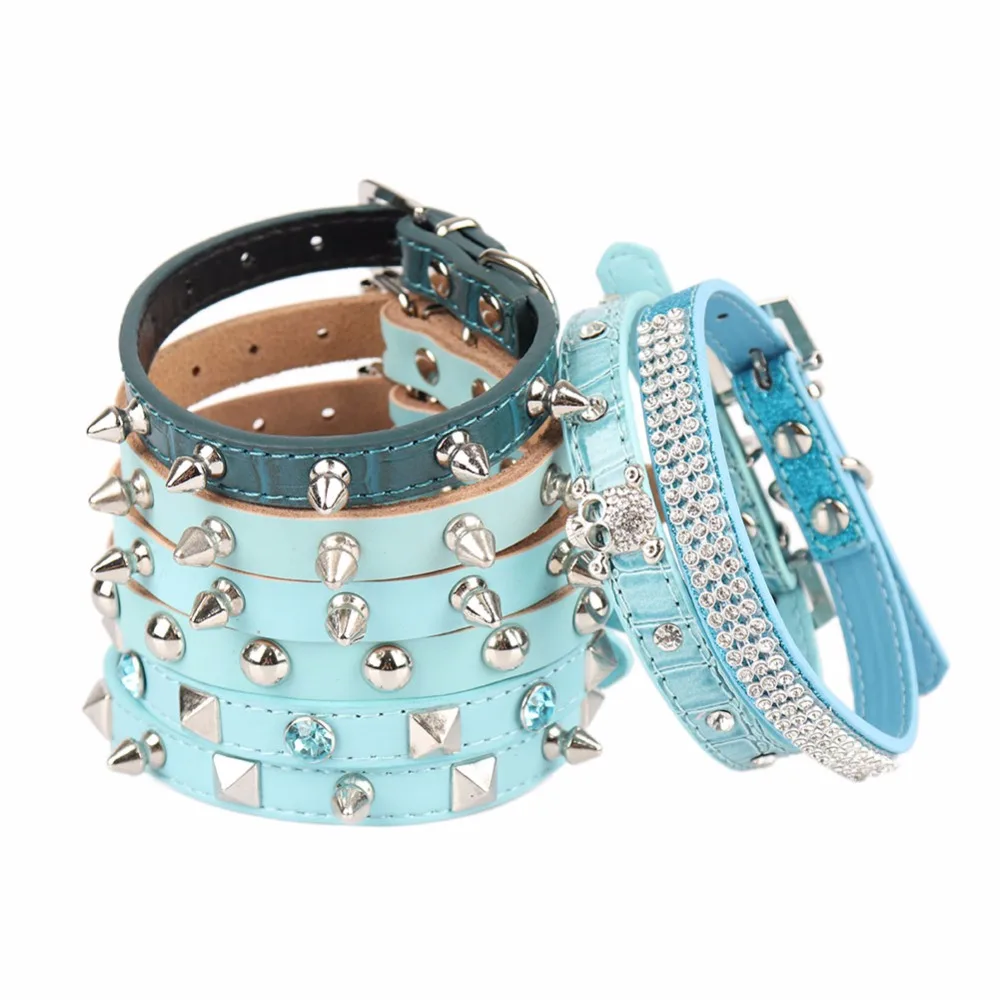 PipiFren Small Cats Collars Breakaway Kitten Harness Rivet Spiked Puppy