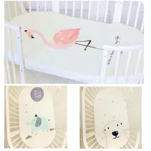 Детские постельные принадлежности Простыня милый матрац с героем мультфильма покрывало Чистый хлопок кроватки простыня