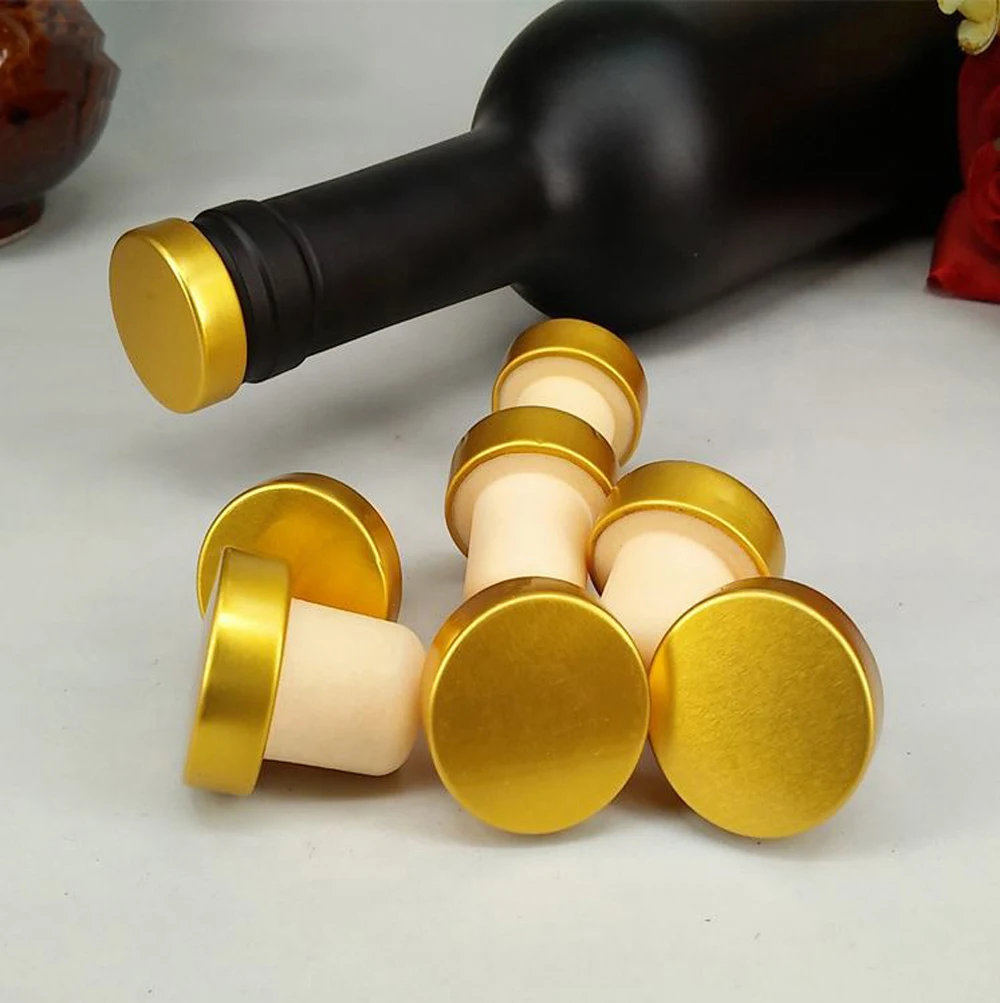 5pc/lot T shape Wine Stopper Silicone Plug Cork Bottle Stopper Red Wine