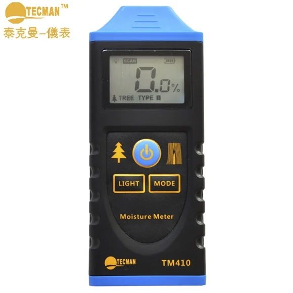 

TM410 Professional Digital Wood Moisture Meter LCD Backlight Display Hygrometer Test Probe Humidity Tester