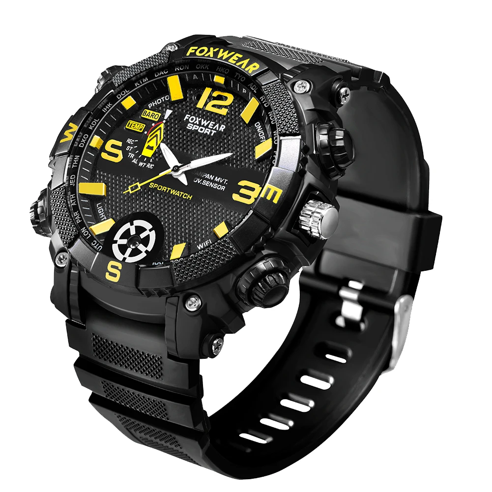 

Built In HD Magnetic Charging Led Sports Watch Wrist Waterproof Outdoor Lighting Memory Card Fashion Smart WIFI With Camera