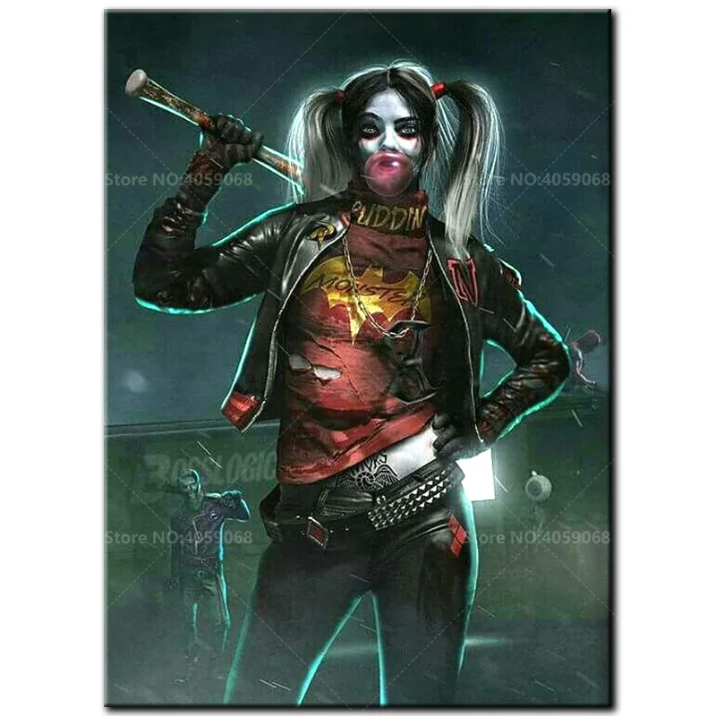

Full square drill diamond Painting 5D DIY diamond embroidery Harley Quinn Diamond mosaic Home Decor Gift A1217