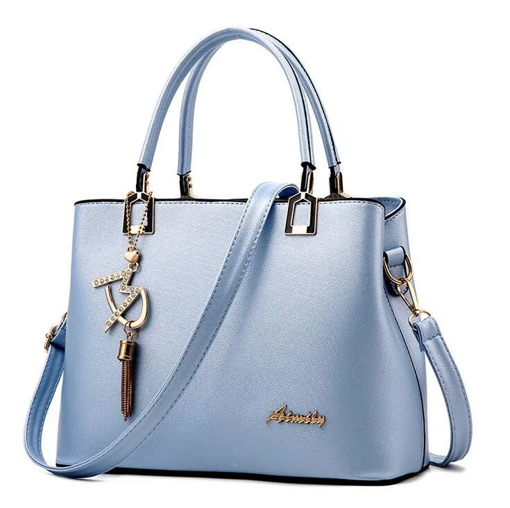 Модная женская сумка Bao, летняя ручная сумка, лазерная Геометрическая дизайнерская сумка, высокое качество, сумки через плечо, L4-3040 - Цвет: Небесно-голубой