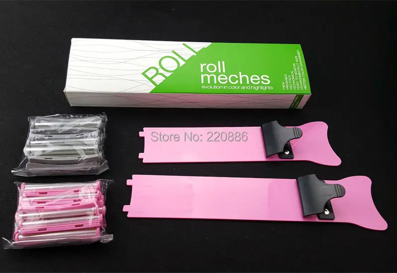 

Newest Italy Professional Hair Coloring Tool Set Hair Dye Sets with 24pcs Roll Meches Hair Streaked Artifact GIC-HA647