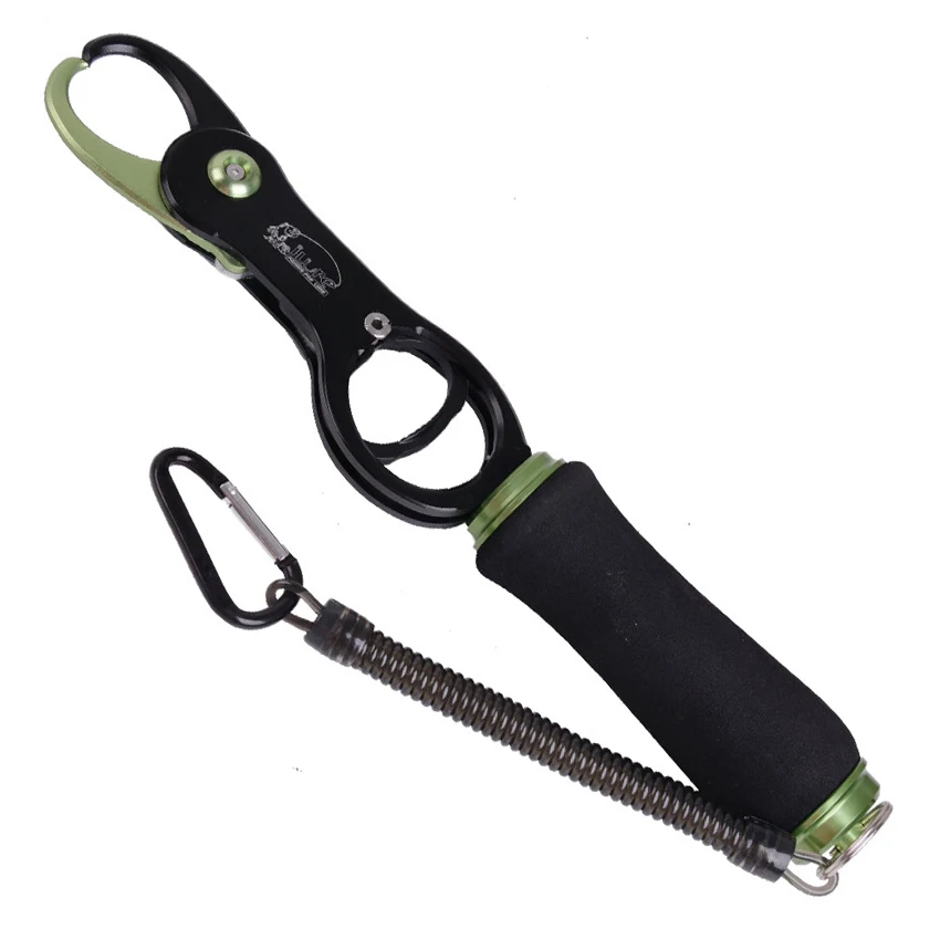 

New 1PC Fishing Grip Aluminum Fishing Lip Grip Fish Grabber Controller EVA Foam Handle Fishing Tools