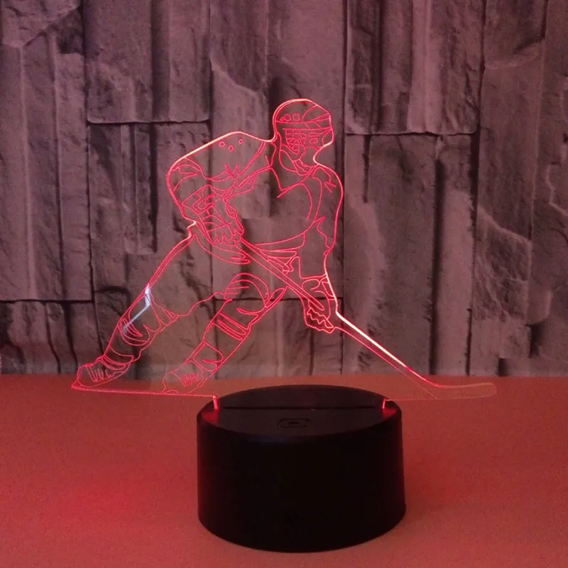 Colorful Touch 3d Led Night Light Hockey Lamp USB Illusion Atmosphere Table Lamp for Children Baby Kids Gift Bedside Bedroom Colorful Touch 3d Led Night Light Hockey Lamp USB Illusion Atmosphere Table Lamp for Children Baby Kids Gift Bedside Bedroom