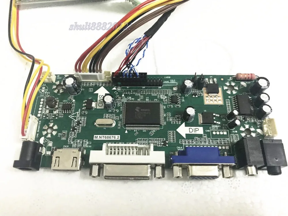 TV+HDMI+VGA+CVBS+USB T.VST56 LCD Controller Driver Board for LP171WP4 TL N2