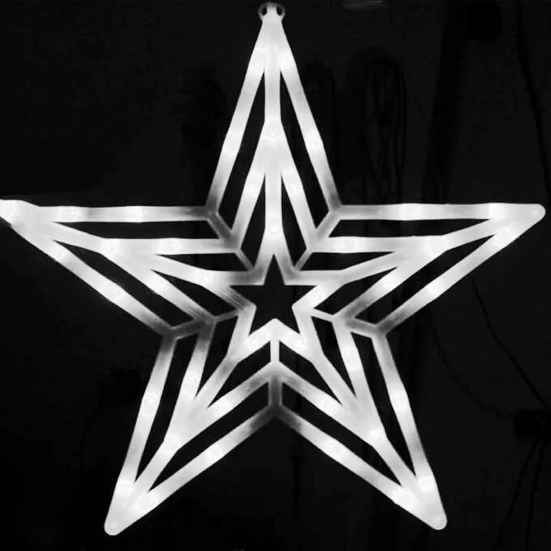  50CM Star LED Pendant Lights Christmas Waterproof Outdoor Indoor Advertising Project Bracket Lamp H - 32991627501