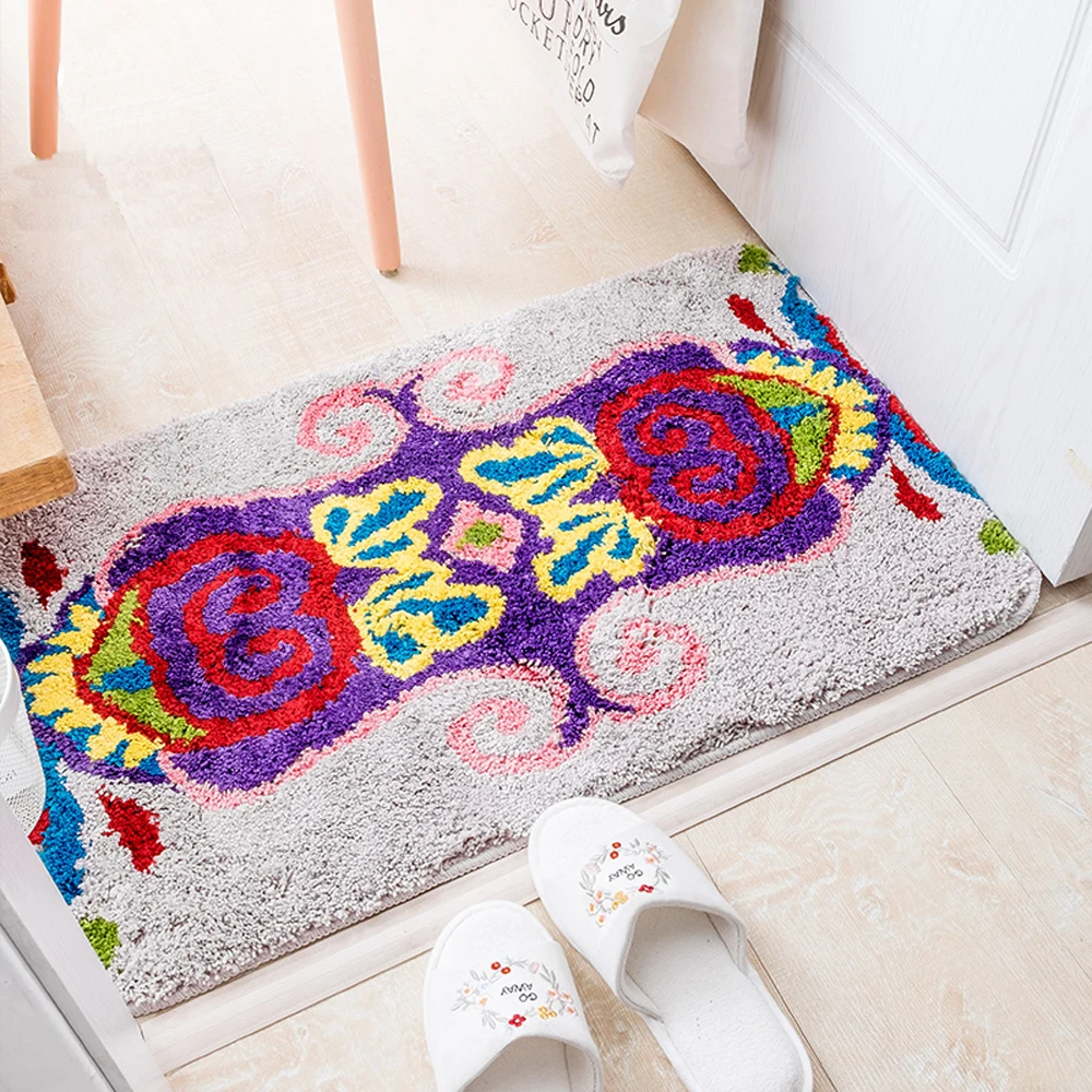 National Style Non Slip Super Absorbent Bathroom Mat Super Soft Carpet