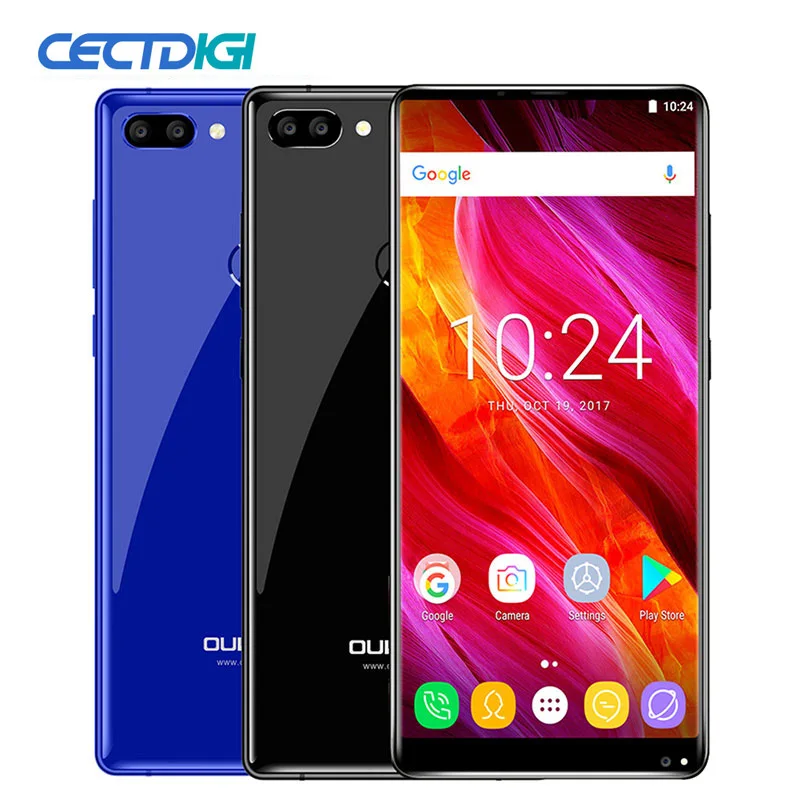 OUKITEL MIX 2 смартфон с 5 дюймовым дисплеем восьмиядерным процессором Helio P25 ОЗУ 6 ГБ
