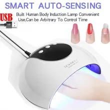 24 Вт УФ светодиодный светильник лампа для сушки гелевых ногтей Сушилка для ногтей USB зарядка 60 s 90 s 120 s таймер Гель-лак для ногтей сенсор ногти со светодиодной подсветкой художественные маникюрные инструменты