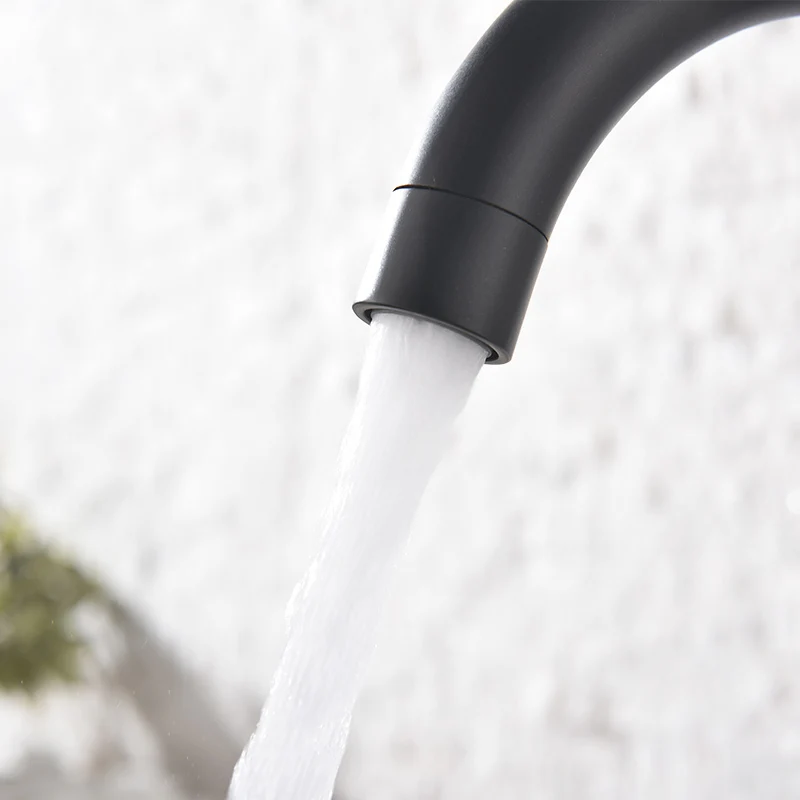 Fapully Black Polished 100% Brass Kitchen Faucet 360 Swivel Rotation Single Handle Hot and Cold Kitchen Sink Faucets Mixer Tap Fapully Black Polished 100% Brass Kitchen Faucet 360 Swivel Rotation Single Handle Hot and Cold Kitchen Sink Faucets Mixer Tap