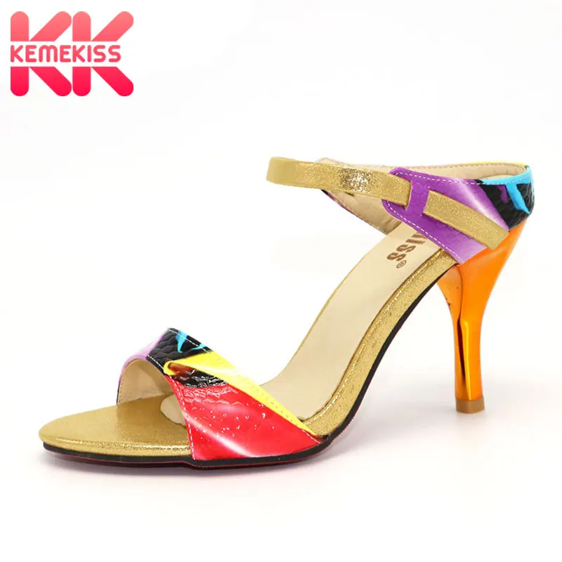 

KemeKiss Free shipping high heel sandals fashion women dress sexy female platform shoes slippers P13799 hot sale EUR size 31-44