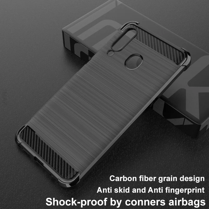IMAK for Samsung A60 Case Vega Carbon Fiber Shockproof Conners Soft TPU Back Cover Case for Samsung Galaxy A60 IMAK for Samsung A60 Case Vega Carbon Fiber Shockproof Conners Soft TPU Back Cover Case for Samsung Galaxy A60
