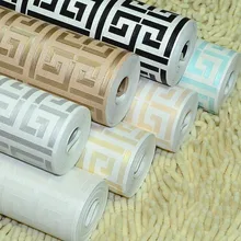 Греческий Ключ решетки Современные Геометрические обои отель исследование фон стены ПВХ водостойкие обои для ванной