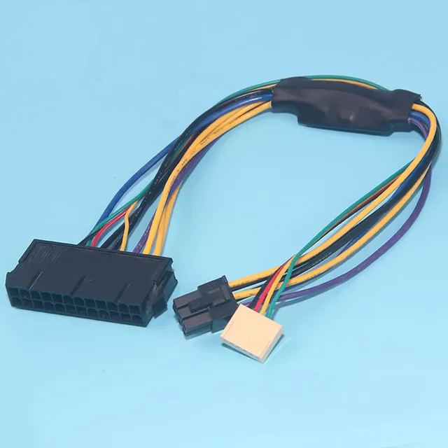 ATX 24pin to Motherboard 2-port 6pin adapter Power supply cable Cord for HP Z220 Z230 SFF Mainboard server Workstation 30cm