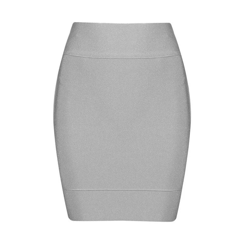 Новое поступление Женская Зимняя Сексуальная эластичная мини-юбка карандаш бренд качество HL бинты из вискозы юбка прямая поставка HL777 - Цвет: Серый