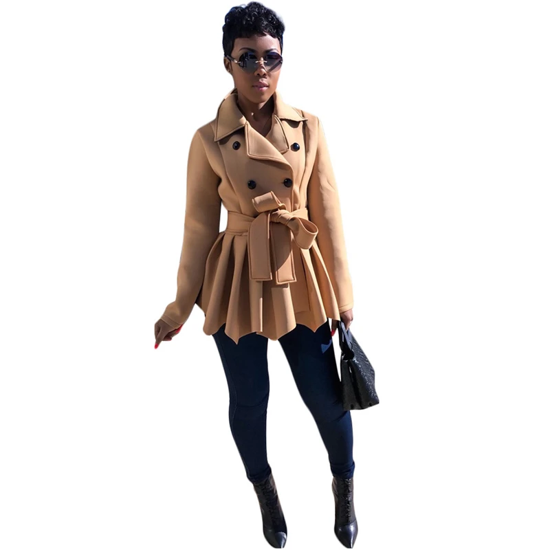 Adogirl Плиссированное цветное лоскутное шерстяное пальто с отложным воротником и длинным рукавом, двубортное теплое зимнее пальто, верхняя одежда для женщин