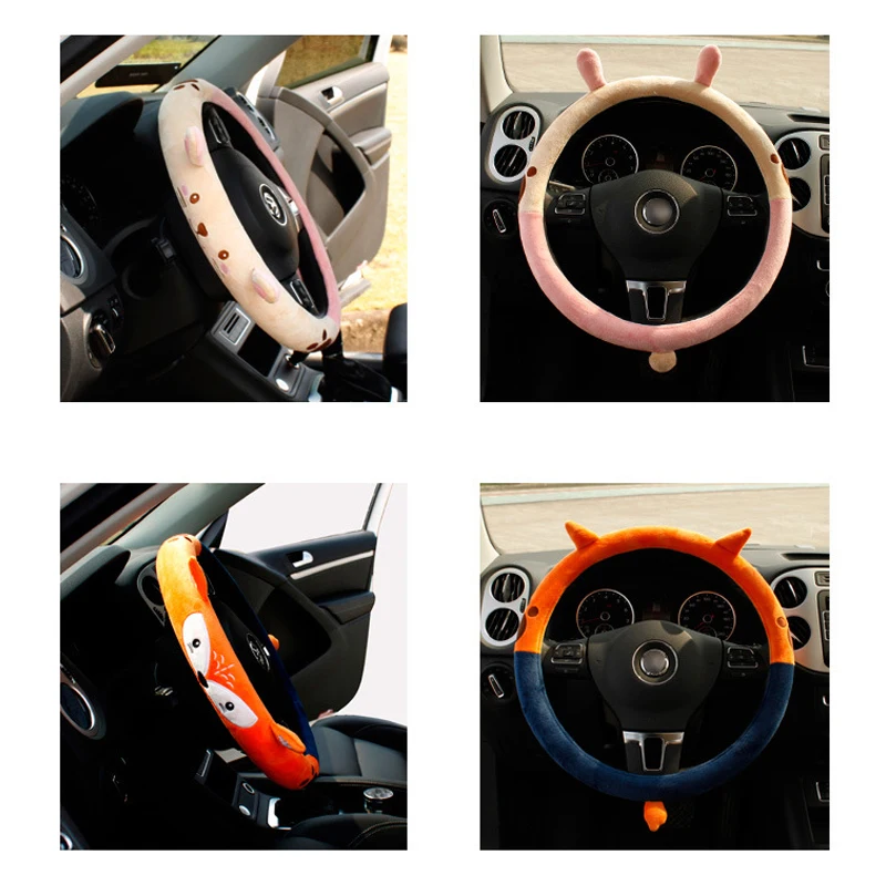 1 PC Plush Rabbit Car Steering Wheel Covers Autumn Winter Plush 38cm New Warm Steering Covers Cases Car Accessories 1 PC Plush Rabbit Car Steering Wheel Covers Autumn Winter Plush 38cm New Warm Steering Covers Cases Car Accessories