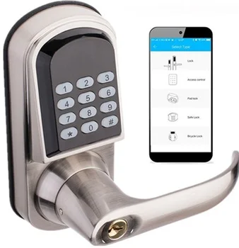 

WIFI Password lock and Bluetooth Digital door lock with smart phone app for android and IOS (WIFI Gateway included price)