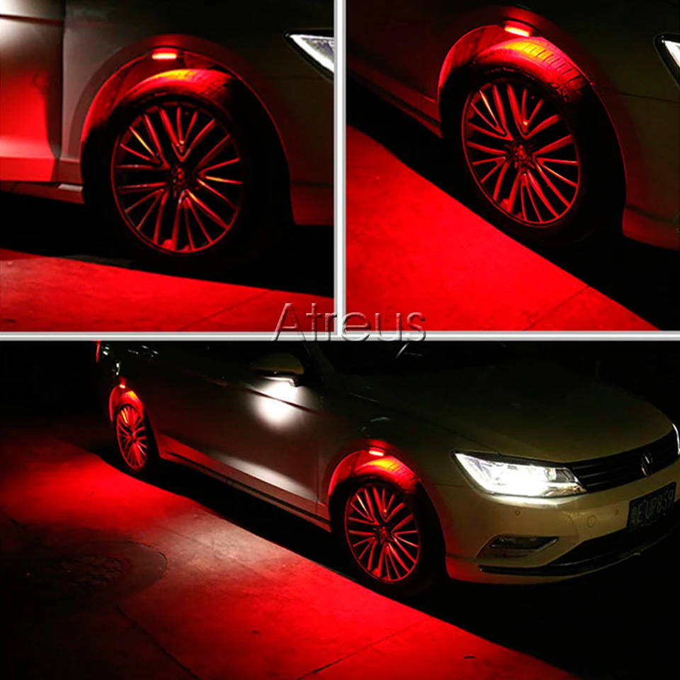 Овере 1 набор, Автомобильный светодиодный колеса атмосфера лампа для BMW E60 E36 E46 E90 E39 E30 F30 F10 F20 X5 E53 E70 E87 E34 E92 м