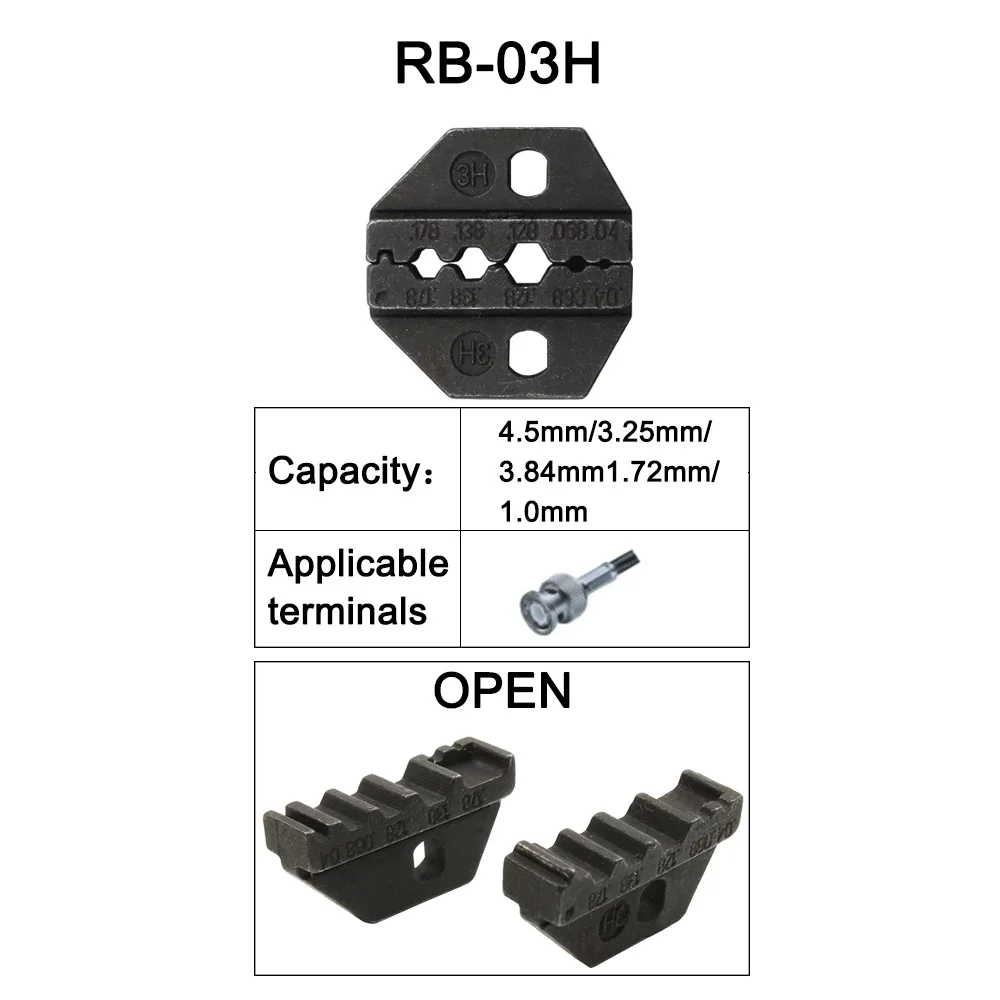 LUBAN мини европ стиль обжимной инструмент обжимные плоскогубцы штампы наборы для RB серии RB-02 RB-02B RB-02C RB-02WF челюсти RB-02WFf2C