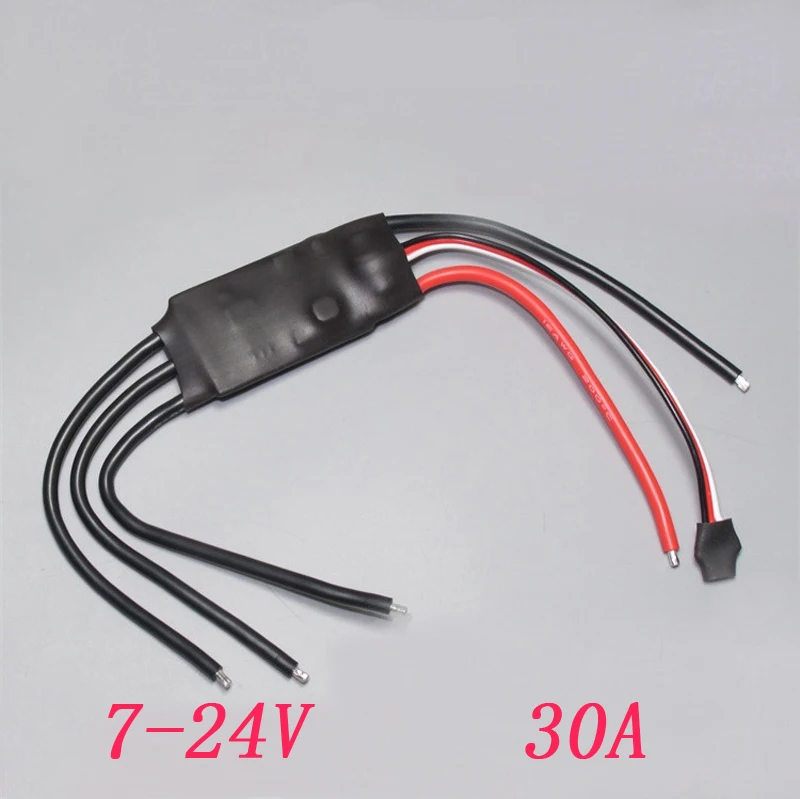 

High Speed 30A Brushless Drive ESC 7V 12V 24V Water Pump Motor Buttom Speed Regulation Electronic Speed Controller for RC Drone