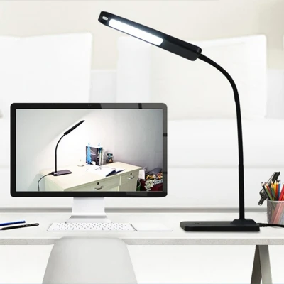 Светодиодный настольный светильник с затемнением, Светодиодный настольный светильник, лампа для чтения, USB выход, зарядка, лампа для чтения, 100-240 В, книжный светильник для чтения