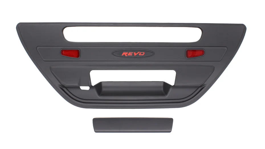 For Toyota Hilux Accessories Back Door Decoration Tail Gate Rear Door Handle Cover For REVO 2015-2017 ABS Matt Black Trunk Trim 42