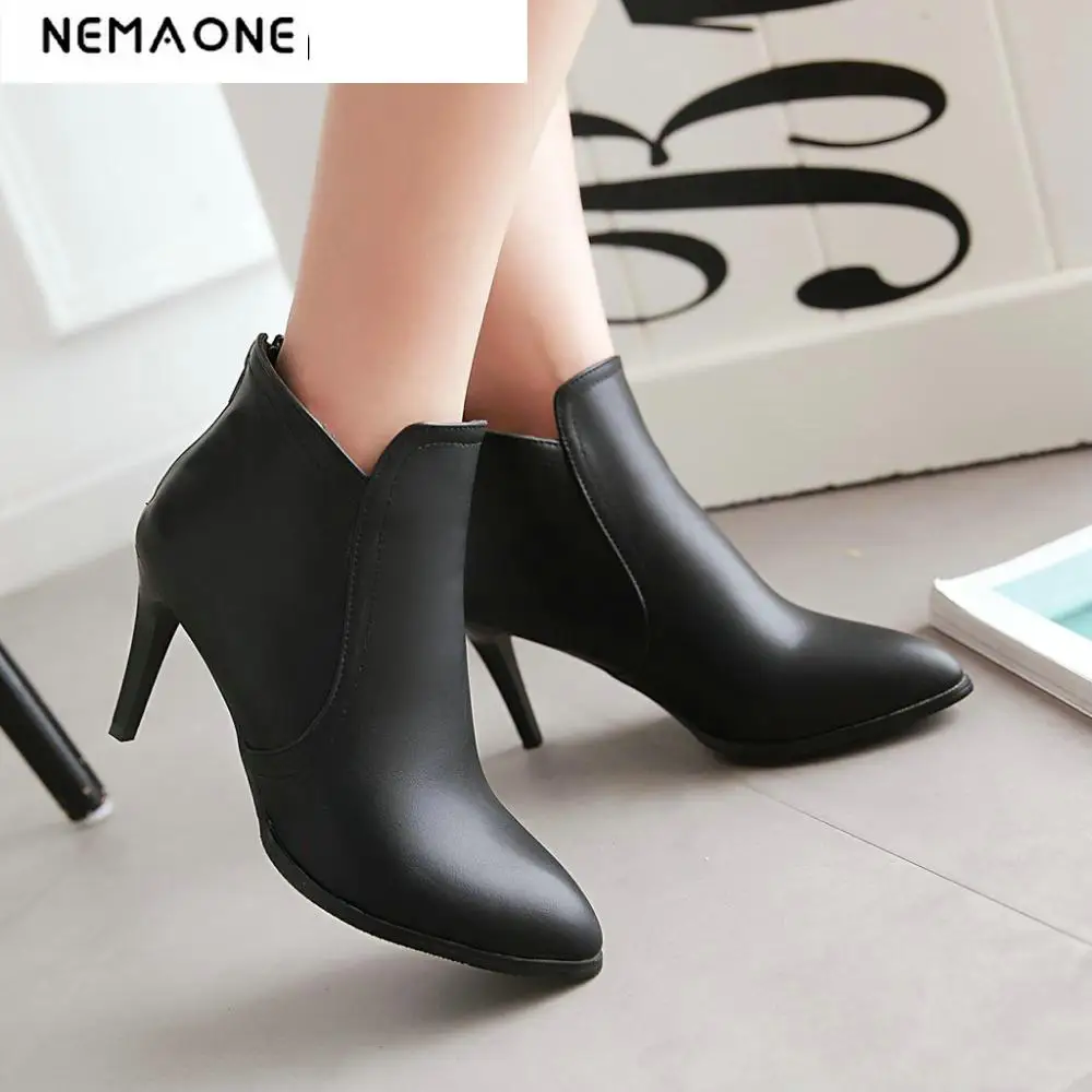 high heel women ankle boots