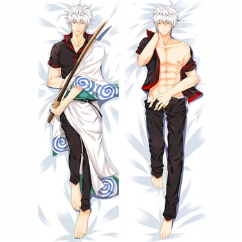 

2017-June update Japanese Anime GINTAMA Sakata Gintoki & Hijikata Toushirou Dakimakura pillow cover case hugging Body pillowcase