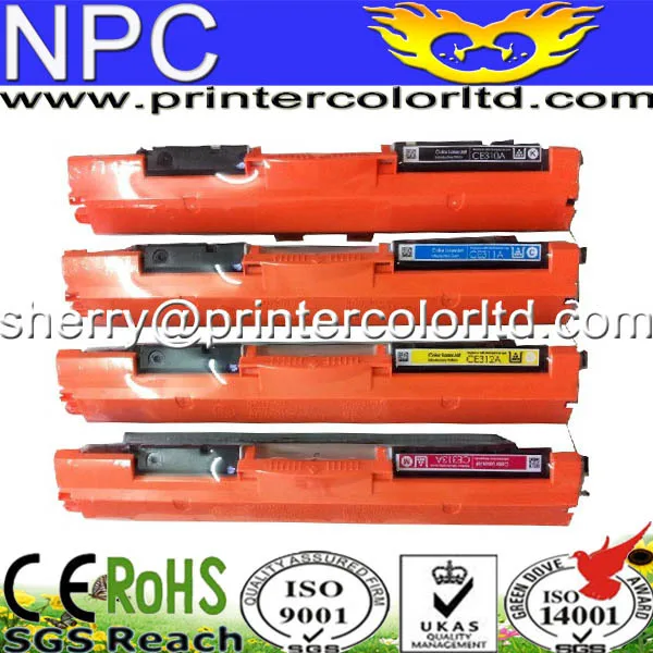Совместимый цветной тонер картридж HP CE310A CE311A CE312A CE313A 126A для LaserJet Pro CP1025 M275 100 MFP M175a