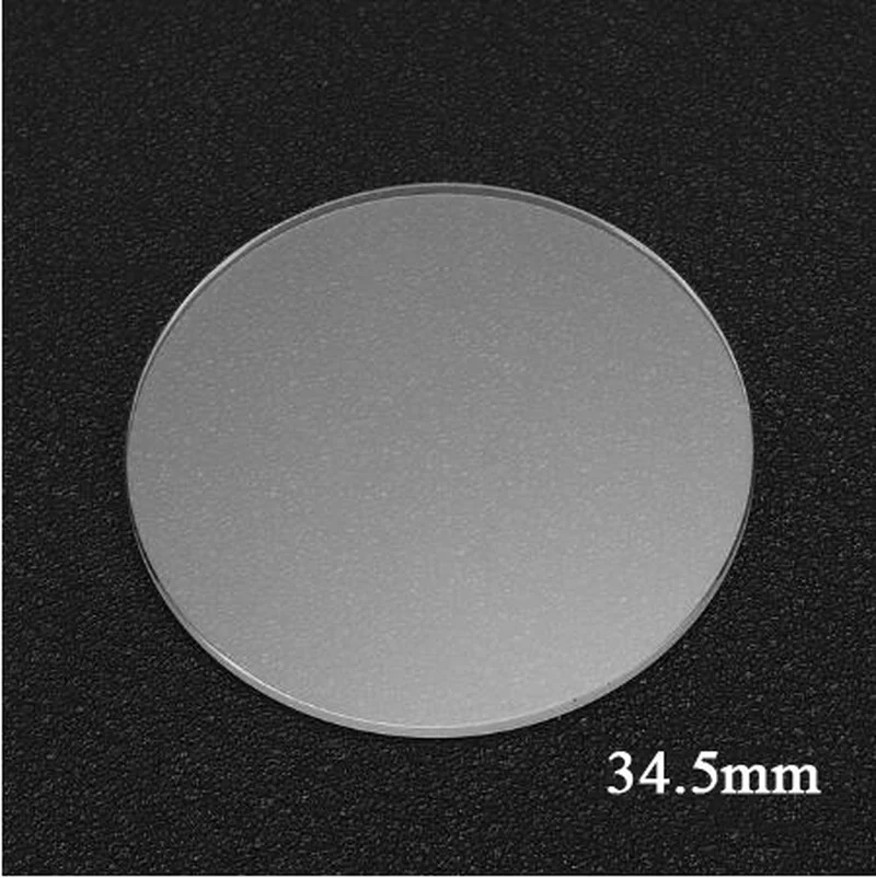 Anti scratch Smooth Flat Sapphire Watch Glass 1.2mm Thick Round Transparent Crystal Watch Repair Sapphire Glass 25-38mm