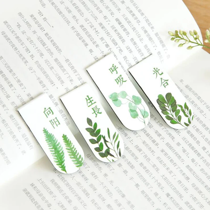 

Creative Exquisite Plant Magnetic Bookmark Small Fresh Student Book Folder Flip Book Children'S Gift Stationery Office Supplies