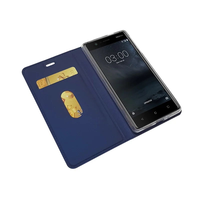 Чехол для Nokia 3 Роскошный кожаный бумажник книжка чехол TA 1032 1020 телефона 5