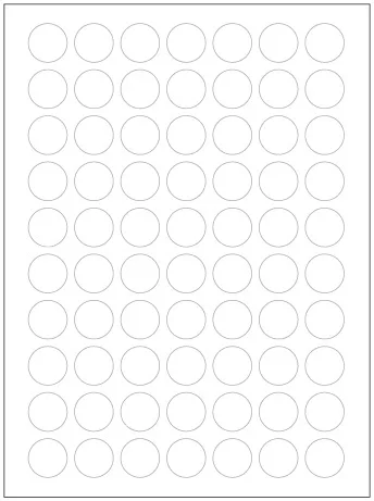 12Sheets/Pack 8mm Round Dot Candy Color Label Self Adhesive Dot Sticker Office School Supplies Tag Stickers - Цвет: Белый