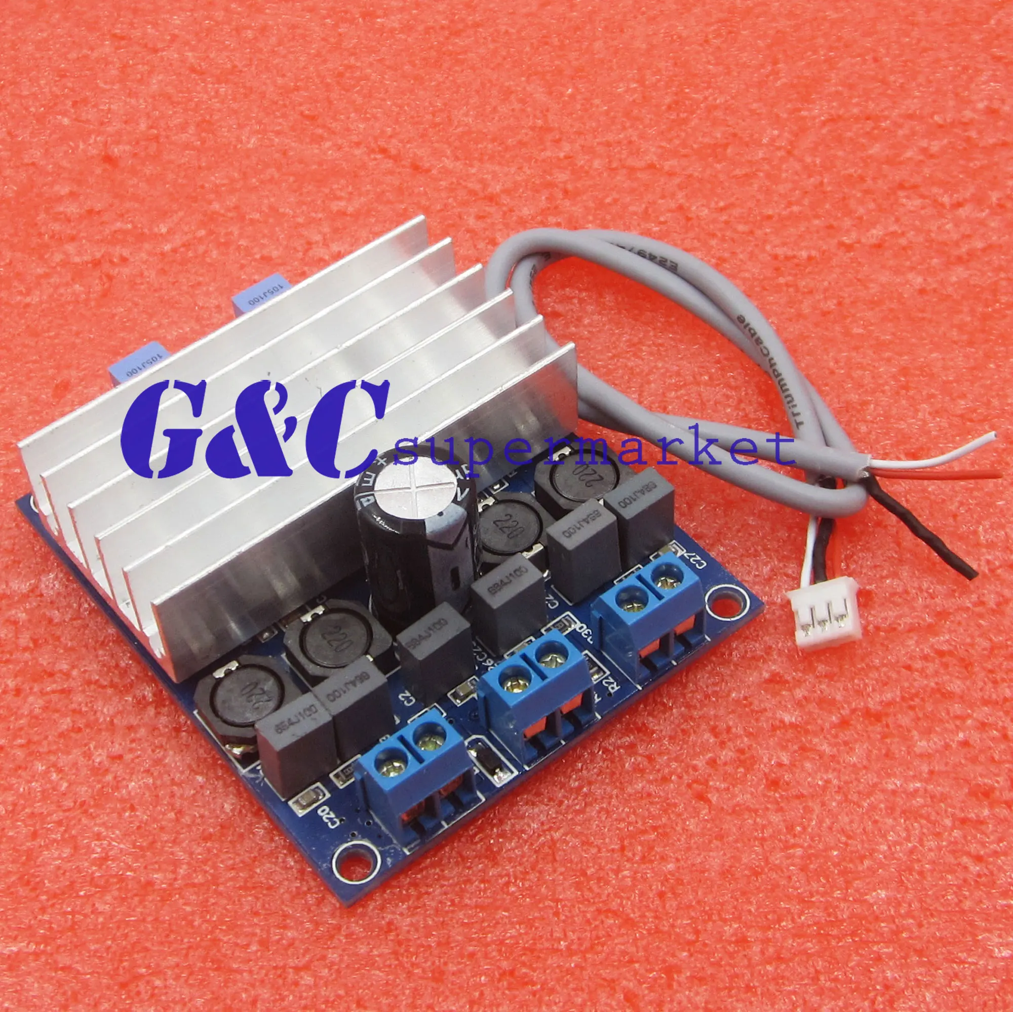 5PCS 2 x 50W TDA7492 D Class High-Power Digital Amplifier AMP Board+ Radiator