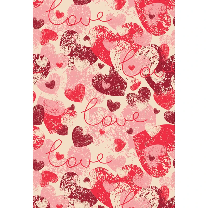 

Valentine's Day Vinyl Photography Backdrops Newborns Customized Computer Printed Background 5X7ft F-1837